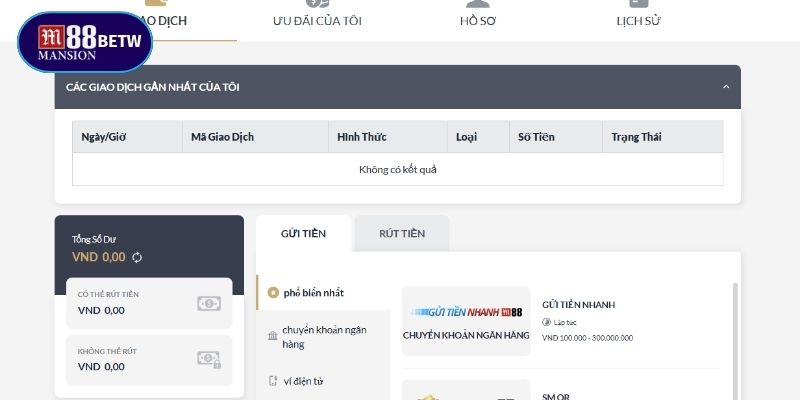 Giao dịch tại nhà cái cực nhanh dù nạp tiền hay đổi thưởng