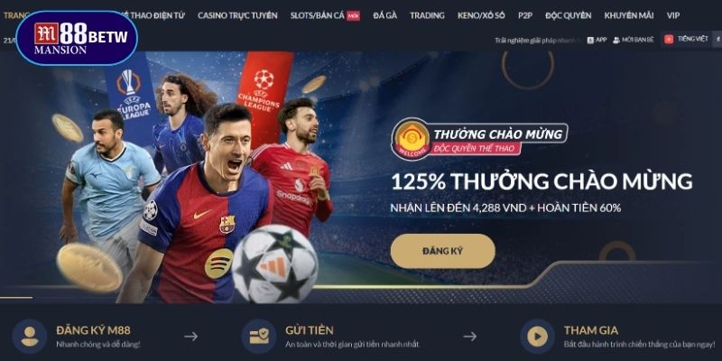 M88 là thương hiệu uy tín dễ dàng thu hút thành viên tham gia