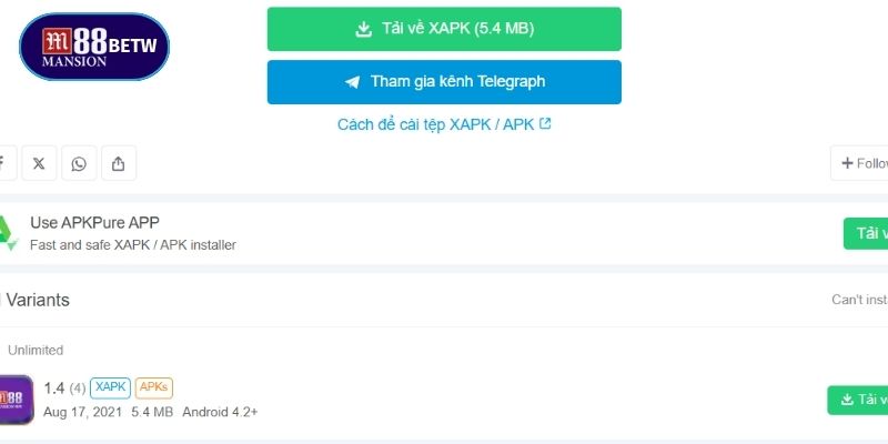 Tìm hiểu thông tin ứng dụng trước khi tải M88 APK